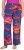 Ulla Popken Abstract Sunset Elastic Waist Palazzo Pants Orange - Vaqueros & Pantalones de Mujer Tallas Grandes – Plus Size - 