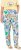 Ulla Popken Italy Print Elastic Waist Pants White - Vaqueros & Pantalones de Mujer Tallas Grandes – Plus Size - 