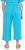 Ulla Popken Muslin Elastic Waist Culottes Blue - Vaqueros & Pantalones de Mujer Tallas Grandes – Plus Size - 