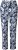 Ulla Popken Feather Print Elastic Waist Pants Blue - Vaqueros & Pantalones de Mujer Tallas Grandes – Plus Size - 