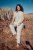 Ulla Popken Mosaic Print Elastic Waist Pants White - Vaqueros & Pantalones de Mujer Tallas Grandes – Plus Size - 