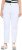 Ulla Popken Used Look 5 Pocket Comfy Waistband Mom Jeans Snow White - Vaqueros & Pantalones de Mujer Tallas Grandes – Plus Size - 