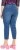 Ulla Popken Cropped Denim Look Stretch Fit Leggings Light Blue Denim - Vaqueros & Pantalones de Mujer Tallas Grandes – Plus Size - 