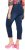 Ulla Popken Cropped Denim Look Stretch Fit Leggings Denim Blue - Vaqueros & Pantalones de Mujer Tallas Grandes – Plus Size - 