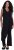 Ulla Popken Draped Sleeveless Glitter Jumpsuit Navy - Vaqueros & Pantalones de Mujer Tallas Grandes – Plus Size - 