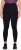 Ulla Popken Quick Drying Botanical Print Sport Leggings Black - Vaqueros & Pantalones de Mujer Tallas Grandes – Plus Size - 