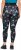 Ulla Popken Quick Drying Celestial Print Sport Leggings Black - Vaqueros & Pantalones de Mujer Tallas Grandes – Plus Size - 