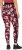 Ulla Popken Abstract Flower Print Performance Leggings Red - Vaqueros & Pantalones de Mujer Tallas Grandes – Plus Size - 