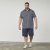 North Latitude 61134 Polo Jersey con Estampado Integral Azul Marino - Polos - Polos 2XL-8XL
