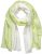 Ulla Popken Ombre Linen Blend Scarf Lime Green - Accesorios - 