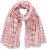 Ulla Popken Striped Statement Scarf Neon Red - Accesorios - 