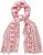 Ulla Popken Striped Statement Scarf Neon Red - Accesorios - 