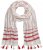 Ulla Popken Dot Print Tassel Accent Scarf Red - Accesorios - 