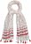 Ulla Popken Dot Print Tassel Accent Scarf Red - Accesorios - 