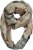 Ulla Popken Plaid Infinity Scarf Brown - Accesorios - 