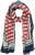 Ulla Popken Mix Stripe Scarf Forest Green - Accesorios - 