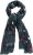 Ulla Popken Love Lightweight Scarf Navy - Accesorios - 