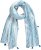 Ulla Popken Greek Stripe Tasseled Scarf Blue - Accesorios - 