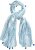 Ulla Popken Greek Stripe Tasseled Scarf Blue - Accesorios - 