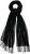 Ulla Popken Fringed Scarf Black - Accesorios - 