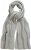 Ulla Popken Garter Stitch Knit Scarf Light Grey Melange - Accesorios - 