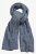 Ulla Popken Heather Knit Wool Blend Scarf Navy - Accesorios - 