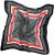 Ulla Popken Silk Scarf Black - Accesorios - 