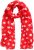 Ulla Popken Polka Dot Scarf Neon Red - Accesorios - 
