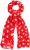 Ulla Popken Polka Dot Scarf Neon Red - Accesorios - 