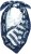 Ulla Popken Maritime Inspired Scarf Deep Aqua - Accesorios - 