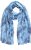 Ulla Popken Circle Print Scarf Blue - Accesorios - 