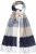 Ulla Popken Checked Fringed Hem Scarf Dark Putty - Accesorios - 