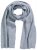 Ulla Popken Ribbed Knit Scarf Light Grey Melange - Accesorios - 