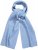 Ulla Popken Ribbed Knit Scarf Blue - Accesorios - 