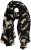 Ulla Popken Printed Silk Scarf Black - Accesorios - 