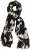 Ulla Popken Printed Silk Scarf Black - Accesorios - 