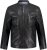 JP1880 Biker Style Leather Jacket Black - Chaquetas - Chaquetas Tallas Grandes 2XL-8XL