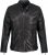 JP1880 Classic Biker Style Leather Jacket Black - Chaquetas - Chaquetas Tallas Grandes 2XL-8XL