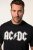 JP1880 AC/DC Classic Logo Band T-Shirt Black - Camisetas - Camisetas - 2XL-14XL
