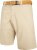 Kam Jeans 3402 Belted Dobby Weave Stretch Chino Shorts Beige - Pantalones cortos - Pantalones cortos W40-W60