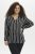 Kaffe Curve Sida Blusa Negro/Tiza A Rayas - Blusas y túnicas - 