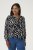 Kaffe Curve Mirta Tilly Blusa Negro/Antique Estampado De Cebra - Blusas y túnicas - 