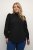 Kaffe Curve Ditta Smock Blusa Negro Profundo - Blusas y túnicas - 