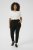 Kaffe Curve Jia Pantalones con cinturón Negro intenso - Vaqueros & Pantalones de Mujer Tallas Grandes – Plus Size - 