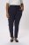 Kaffe Curve Jia Pantalones con cinturón Azul marino medianoche - Vaqueros & Pantalones de Mujer Tallas Grandes – Plus Size - 