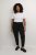 Kaffe Curve Leana Pantalones Chino 7/8 Negro Profundo - Vaqueros & Pantalones de Mujer Tallas Grandes – Plus Size - 