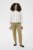 Kaffe Curve Leana Pantalones Chino 7/8 Roble Petrificado - Vaqueros & Pantalones de Mujer Tallas Grandes – Plus Size - 