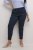 Kaffe Curve Leana Pantalones Chino 7/8 Azul Marino Medianoche - Vaqueros & Pantalones de Mujer Tallas Grandes – Plus Size - 