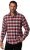 JP1880 Shirt Flannel Checked Long Sleeve Red TALL - ROPA DE HOMBRE MT-6XLT - Tamaños de talle alto