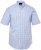 JP1880 Shirt Traditional Short Sleeve Checked Light Blue - Camisas - Camisas 2XL-10XL